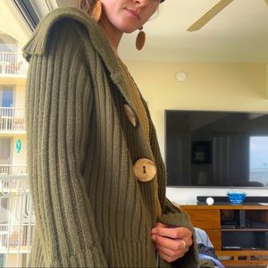 Vintage oversized green sweater